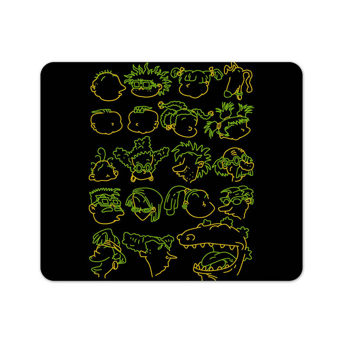 Rugrat Heads Mouse Pad