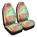 Sailor Moon Accessories Pattern 5 Car Seat Covers - One size