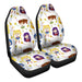 Sailor Moon Girls Pattern Car Seat Covers - One size