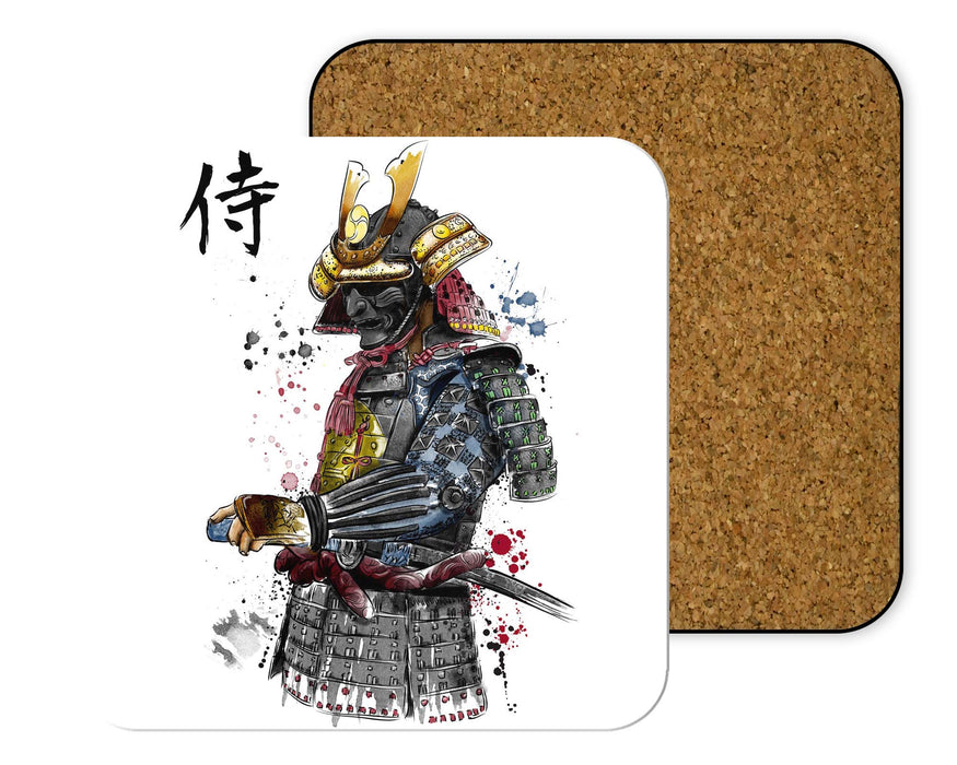 Samurai Watercolor Coasters