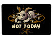 Satan Not Today Large Mouse Pad
