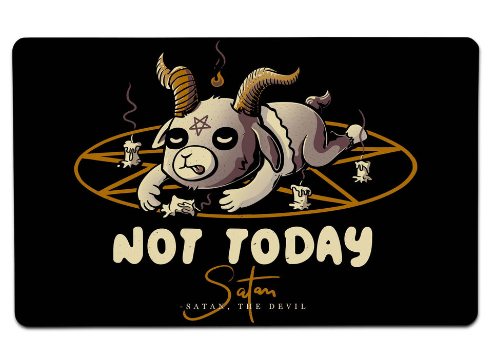 Satan Not Today Large Mouse Pad