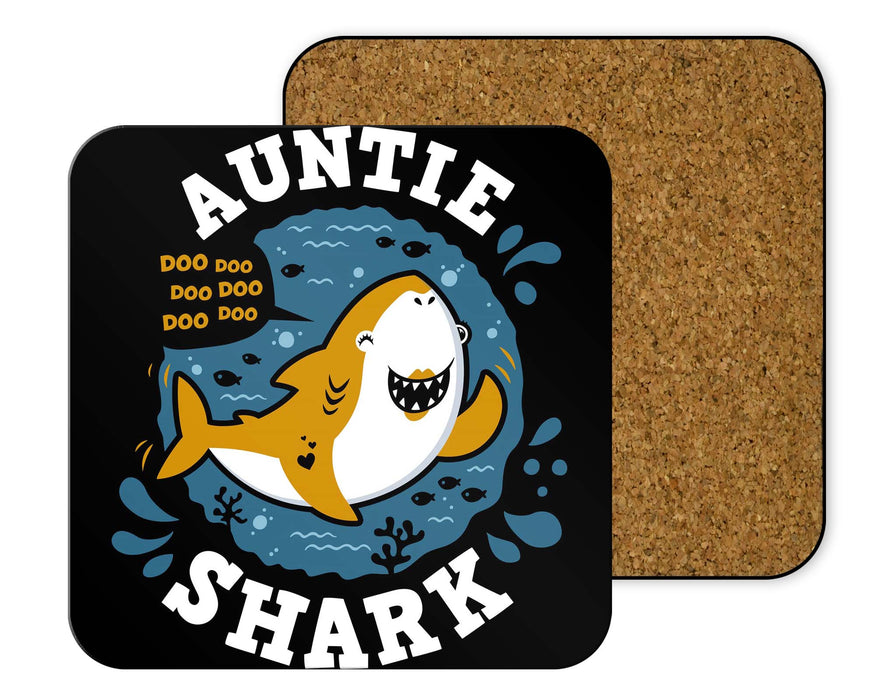 Shark Family Auntie Coasters