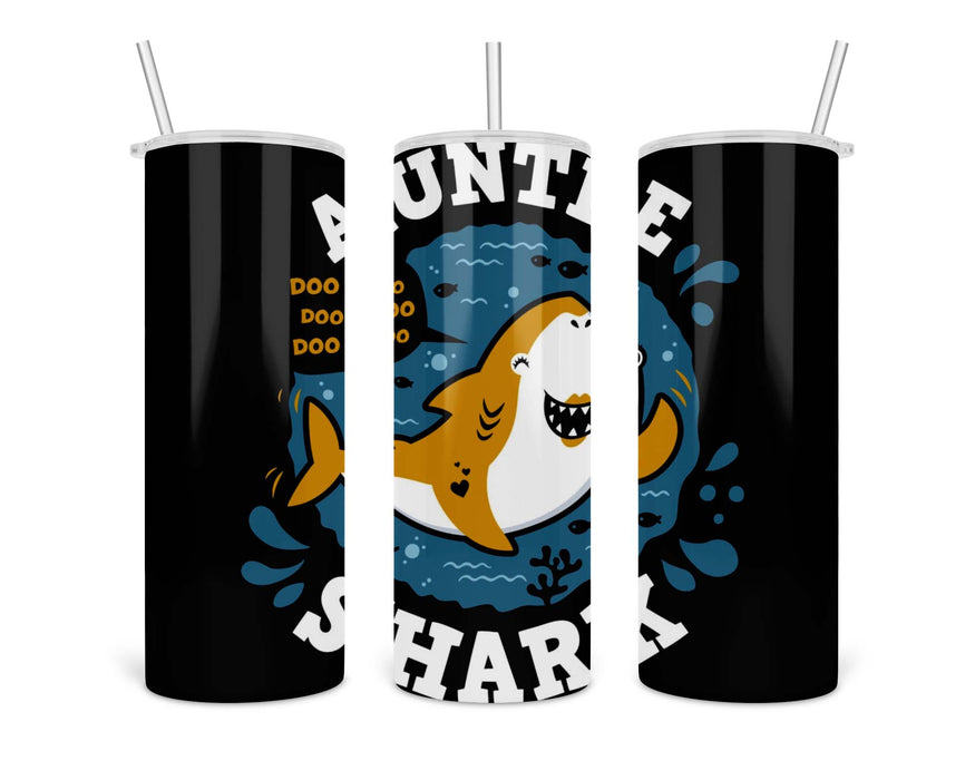 Shark Family Auntie Double Insulated Stainless Steel Tumbler