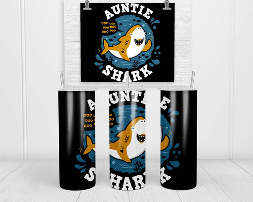 Shark Family Auntie Double Insulated Stainless Steel Tumbler