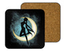 Silhouette Under The Moon Coasters