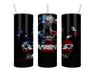 Skull In Flag Double Insulated Stainless Steel Tumbler