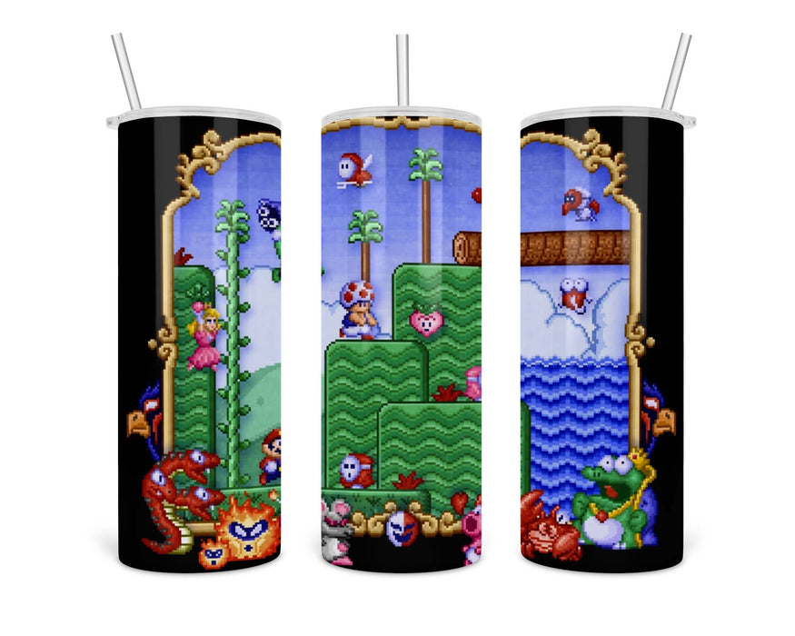 Smb2 Pixels Double Insulated Stainless Steel Tumbler