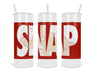 Snap Red Double Insulated Stainless Steel Tumbler