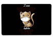 Socially Distant Cat Large Mouse Pad