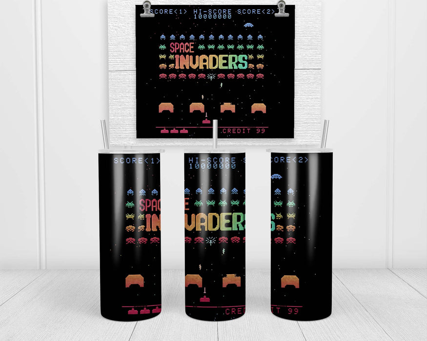 Space Invaders Double Insulated Stainless Steel Tumbler