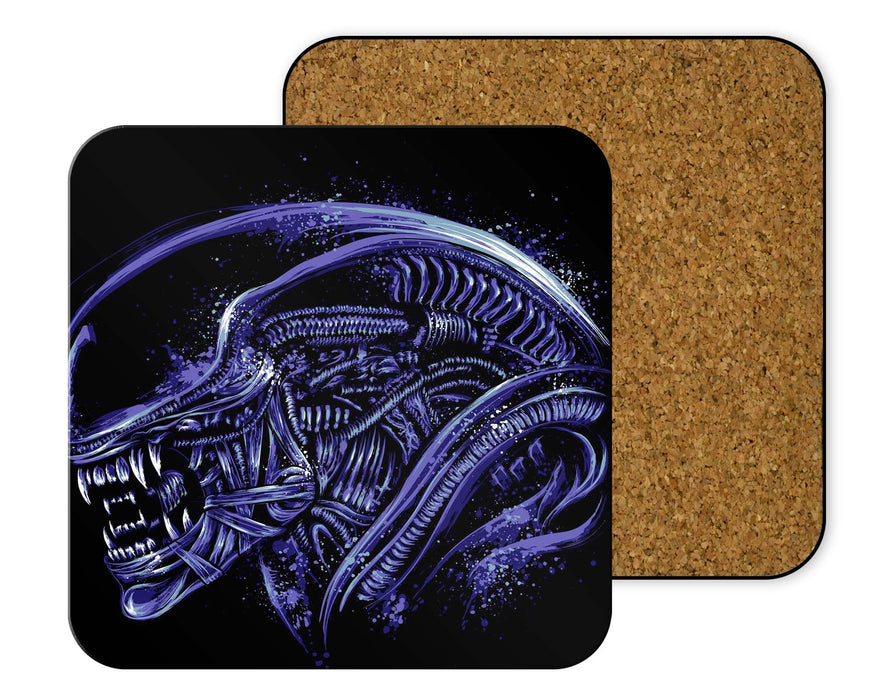 Space Nightmare Purple Coasters