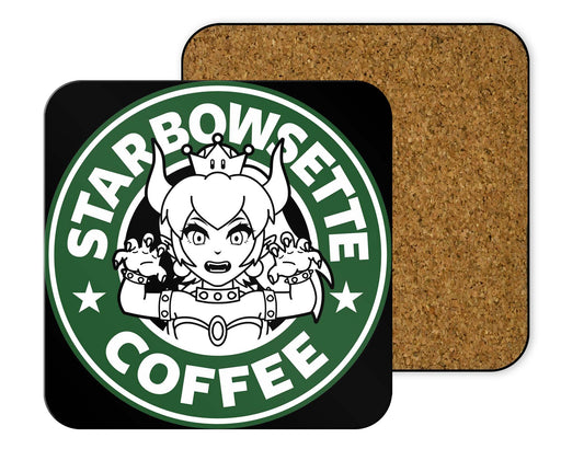 Star Bowsette Coffee Coasters