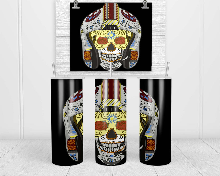 Star Fighter Day Of The Dead Double Insulated Stainless Steel Tumbler