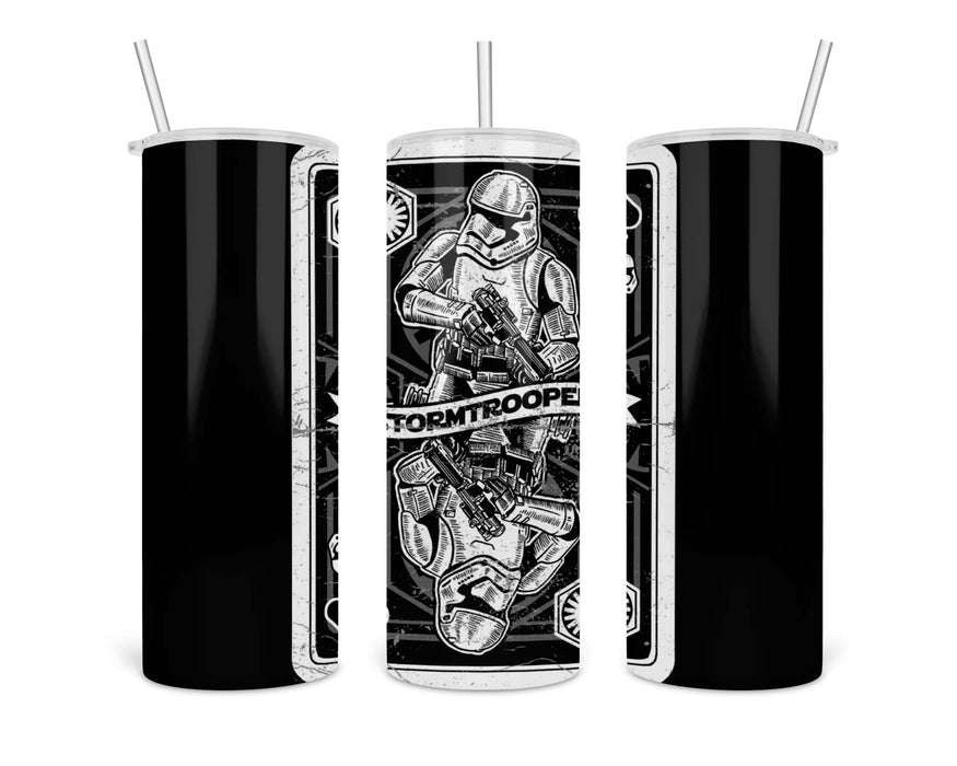 Stormtrooper Playing Card Double Insulated Stainless Steel Tumbler
