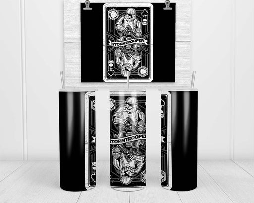 Stormtrooper Playing Card Double Insulated Stainless Steel Tumbler