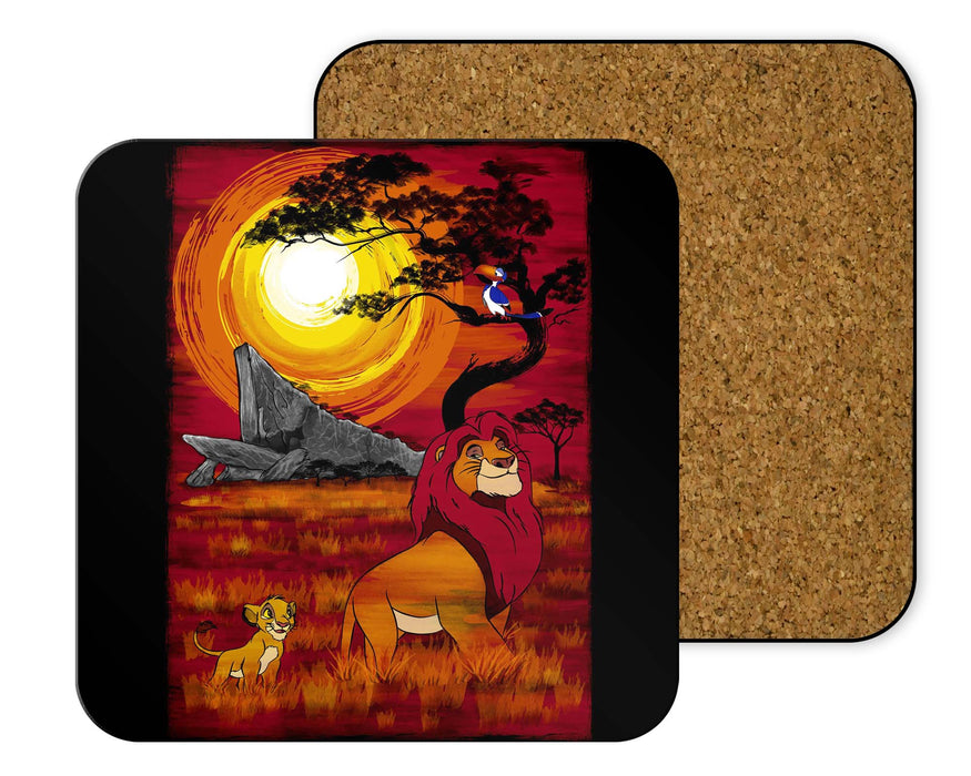 Sunset In The Pride Lands Coasters
