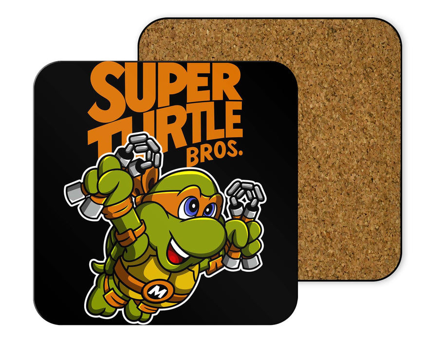 Super Turtle Bros Mikey Coasters