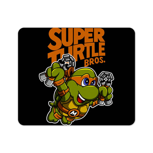Super Turtle Bros Mikey Mouse Pad