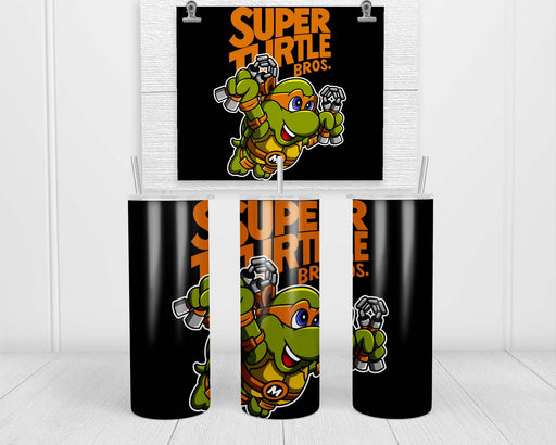 Super Turtle Bros Mikey Double Insulated Stainless Steel Tumbler