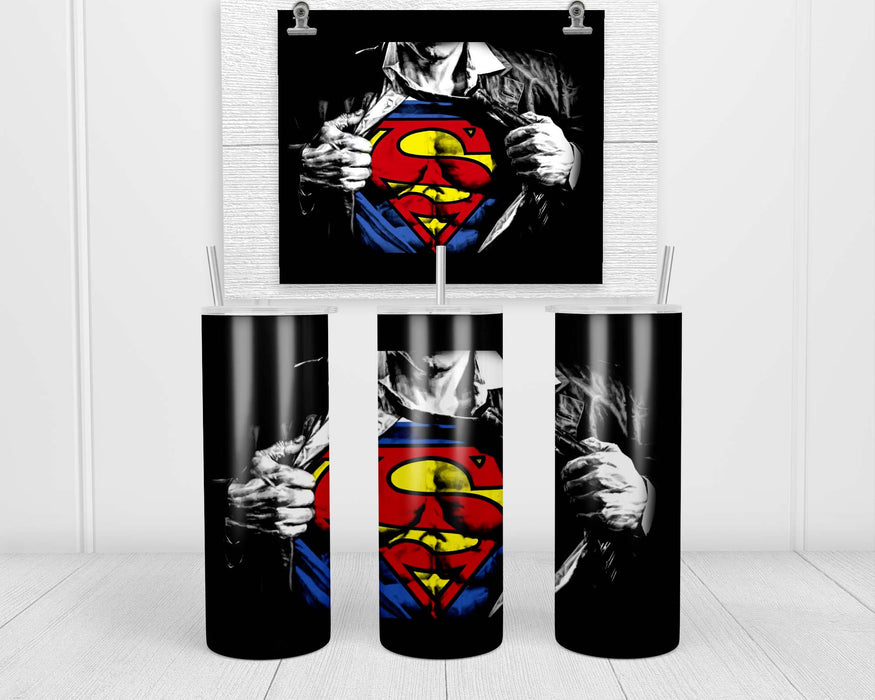 Superman Logo Double Insulated Stainless Steel Tumbler