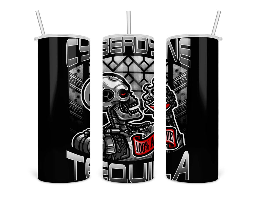 Terminator Drink Label Print Double Insulated Stainless Steel Tumbler