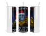 Thanos Half Of You Are On My Naughty List Double Insulated Stainless Steel Tumbler