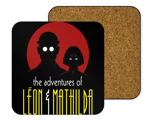 The Adventures of Leon & Mathilda Coasters