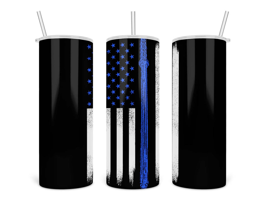 The Blue Line Flag Double Insulated Stainless Steel Tumbler