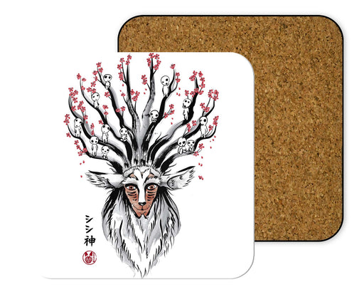 The Deer God Sumie Coasters