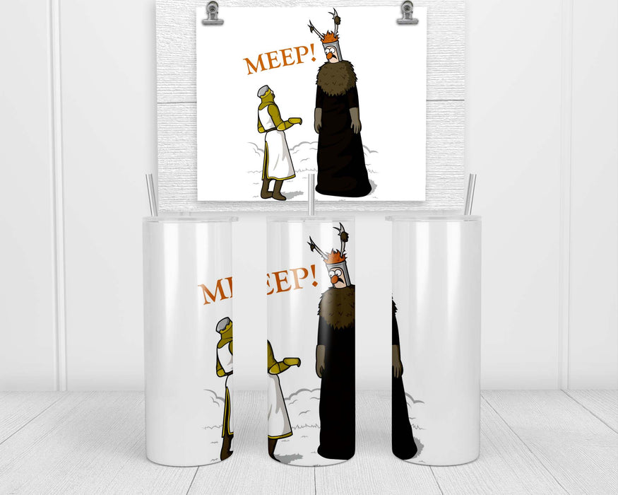 The Knight Who Says Meep Double Insulated Stainless Steel Tumbler