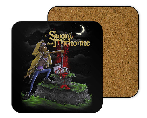 The Sword And Michonne 2 Coasters