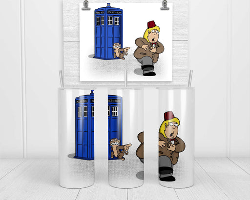 The Tardis Monkey Double Insulated Stainless Steel Tumbler