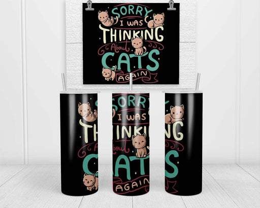 Thinking About Cats Tumbler