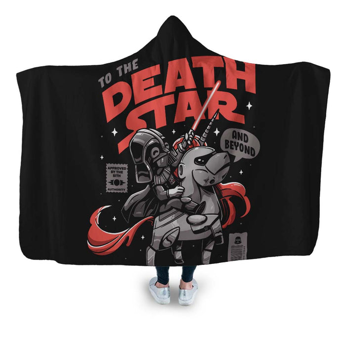 To The Death Star Hooded Blanket
