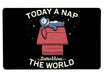 Today A Nap Tomorrow The World Large Mouse Pad
