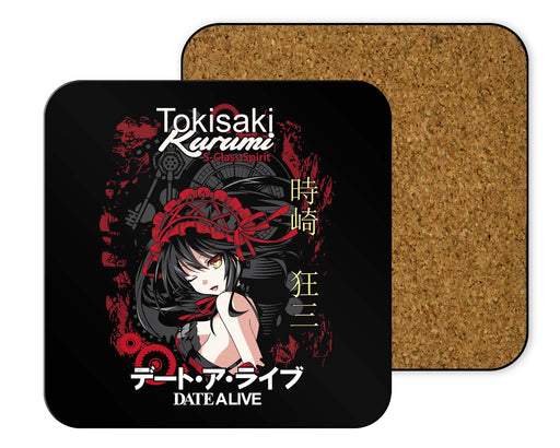 Tokisaki Kurumi 4 Coasters