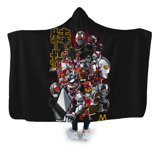 Tokusatsu Heroes Hooded Blanket