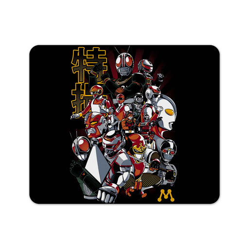 Tokusatsu Heroes Mouse Pad