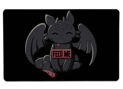 Toothless Feed Me Large Mouse Pad