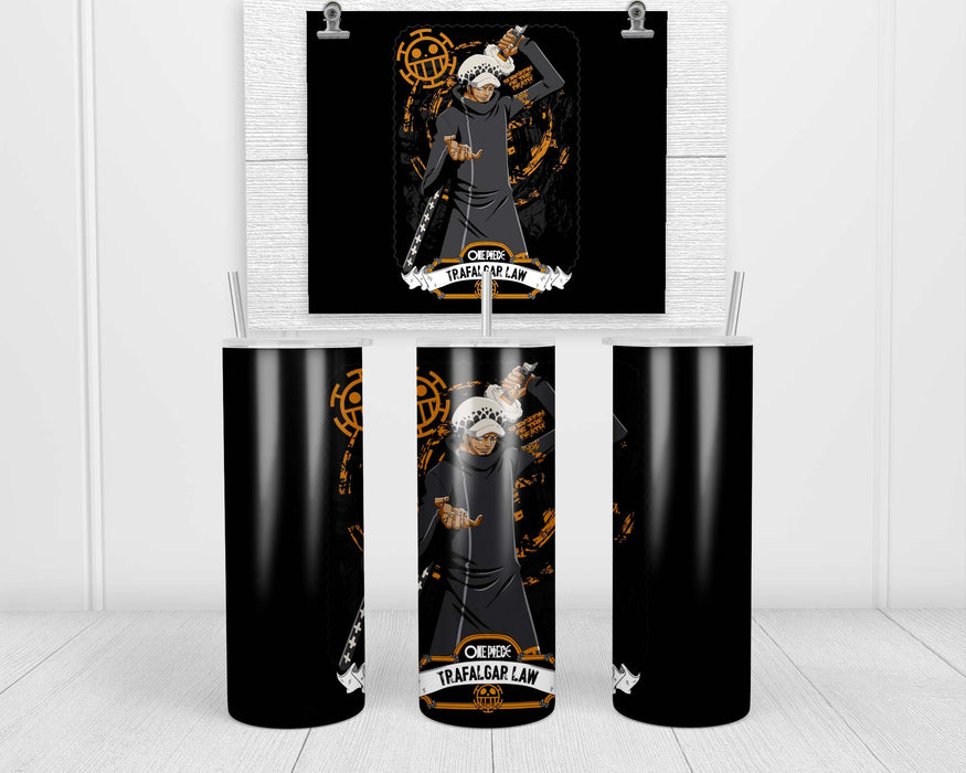 Trafalgar Law Black Double Insulated Stainless Steel Tumbler