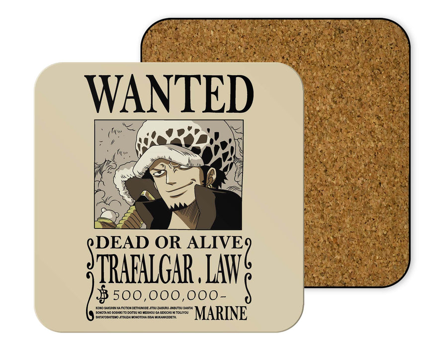 Trafalgar Law Wanted Coasters