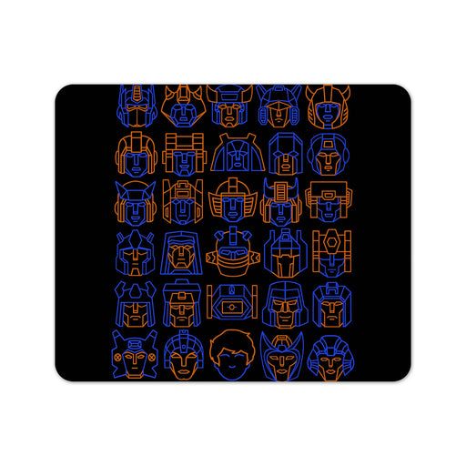 Transformer Heads Mouse Pad