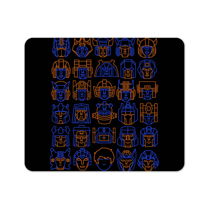 Transformers Line Heads Mouse Pad