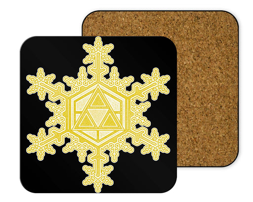 Triforce Snowflake Coasters