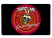 Trust Me I_M An Engineer Large Mouse Pad