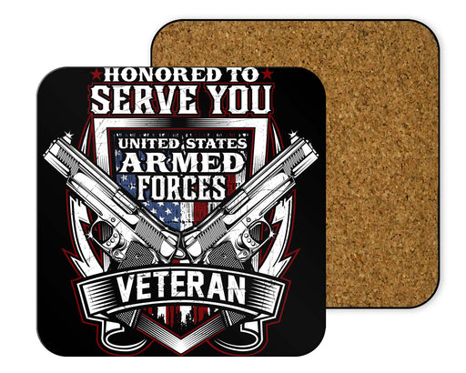 United States Armed Forces Veteran Coasters