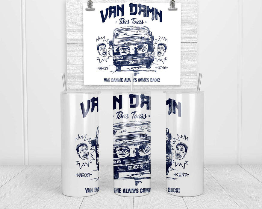 Van Damn Bus Tours Double Insulated Stainless Steel Tumbler