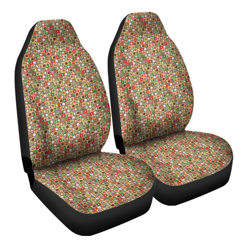 Video Games Patterns 4 Car Seat Covers - One size