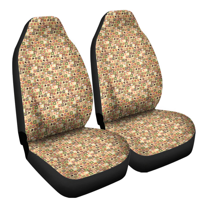 Video Games Patterns 5 Car Seat Covers - One size